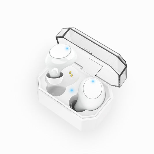 Color: White E - Wireless Magnetic Sports In-ear Headphones - American Smart
