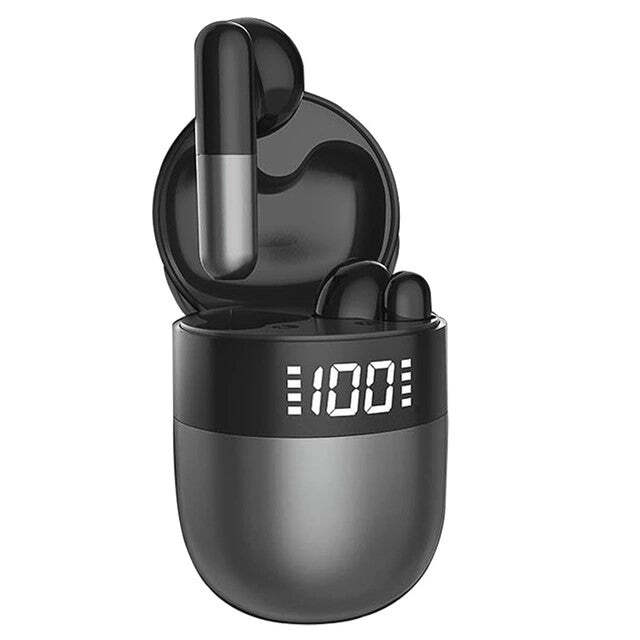 American Smart Bluetooth earpods with touch control and HD voice, wireless in-ear earbuds for hands-free calls and music.