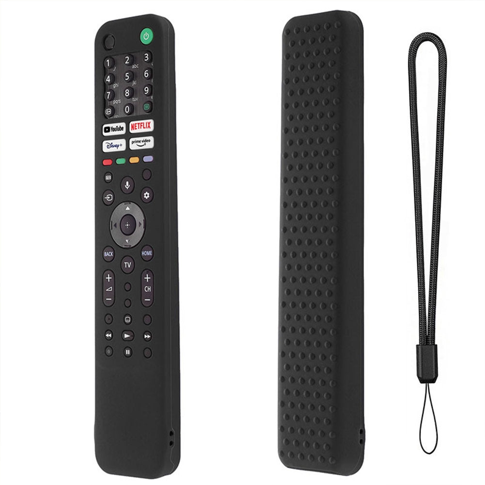 Silicone Protective Sleeve Shockproof Case Cover Compatible For Sony Rmf Tx520p Tx520e Tx520b Tx520t 4k8k Tv Remote Control black suit - American Smart