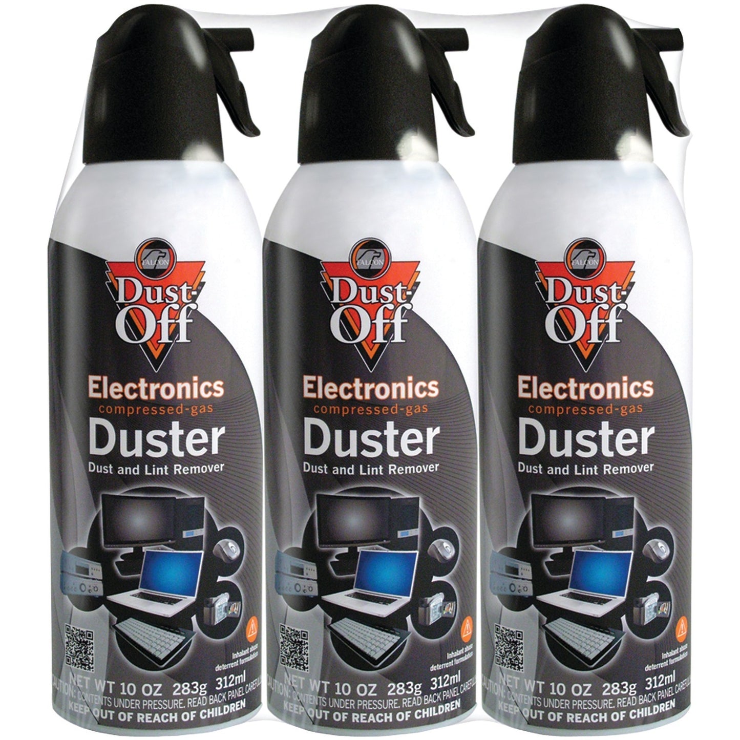 American Smart Dust-Off DPSXL3 disposable dusters for electronics, shown in a three-pack, ideal for cleaning delicate devices.