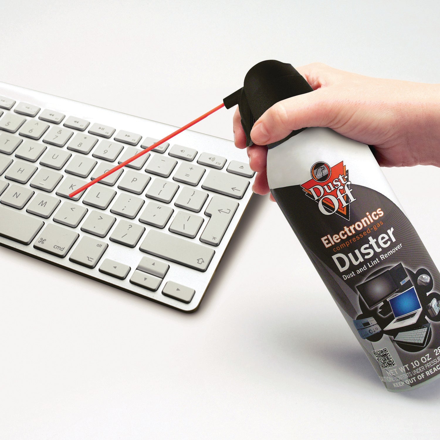 American Smart Dust-Off DPSXL3 disposable dusters for electronics, showing three cans with nozzles on a clean surface.