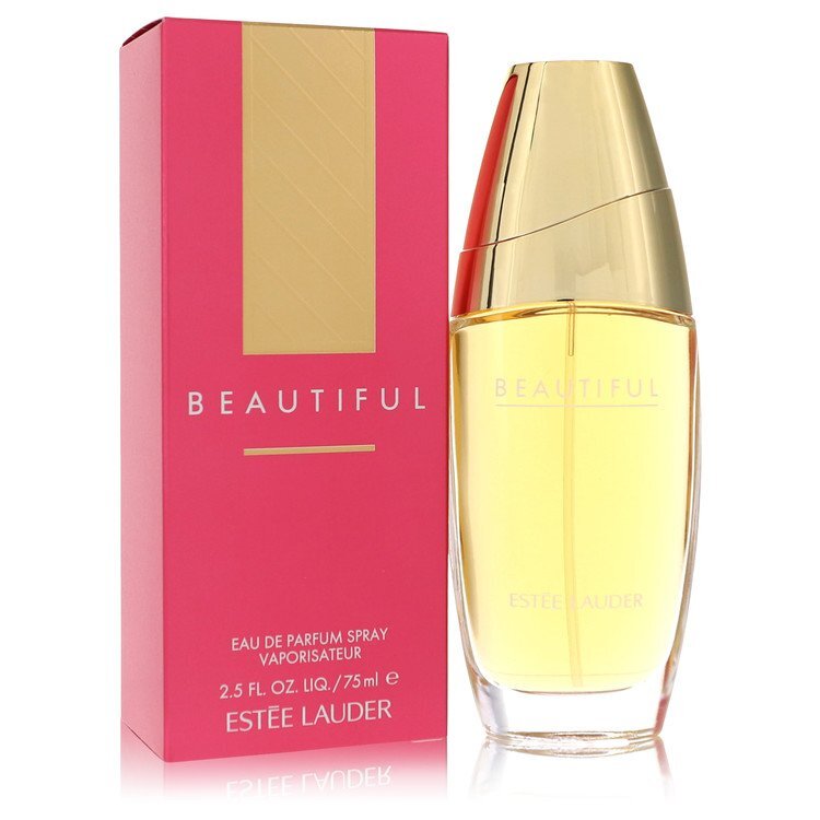Estee Lauder Beautiful Eau De Parfum spray for women, 2.5 oz, elegant glass bottle with floral design