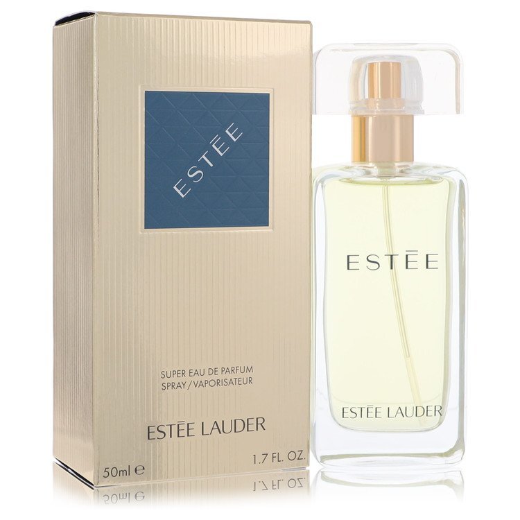 Estee Lauder Estee Super Eau De Parfum spray for women, 1.7 oz bottle, with elegant packaging and floral fragrance design
