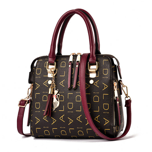 American Smart Charming Letters one-shoulder messenger handbag with stylish design and spacious interior, perfect for everyday use.