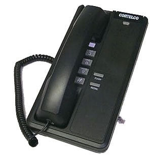 Black Patriot II 219200-VOE-27-F feature telephone by American Smart WB with a digital display and keypad.