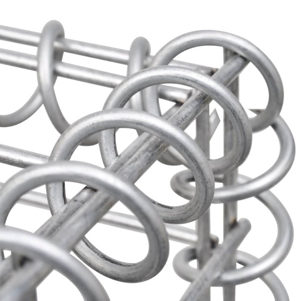 Galvanized steel gabion basket for fencing, 47.2"x11.8"x39.4", by American Smart WB, showing sturdy wire mesh panels.