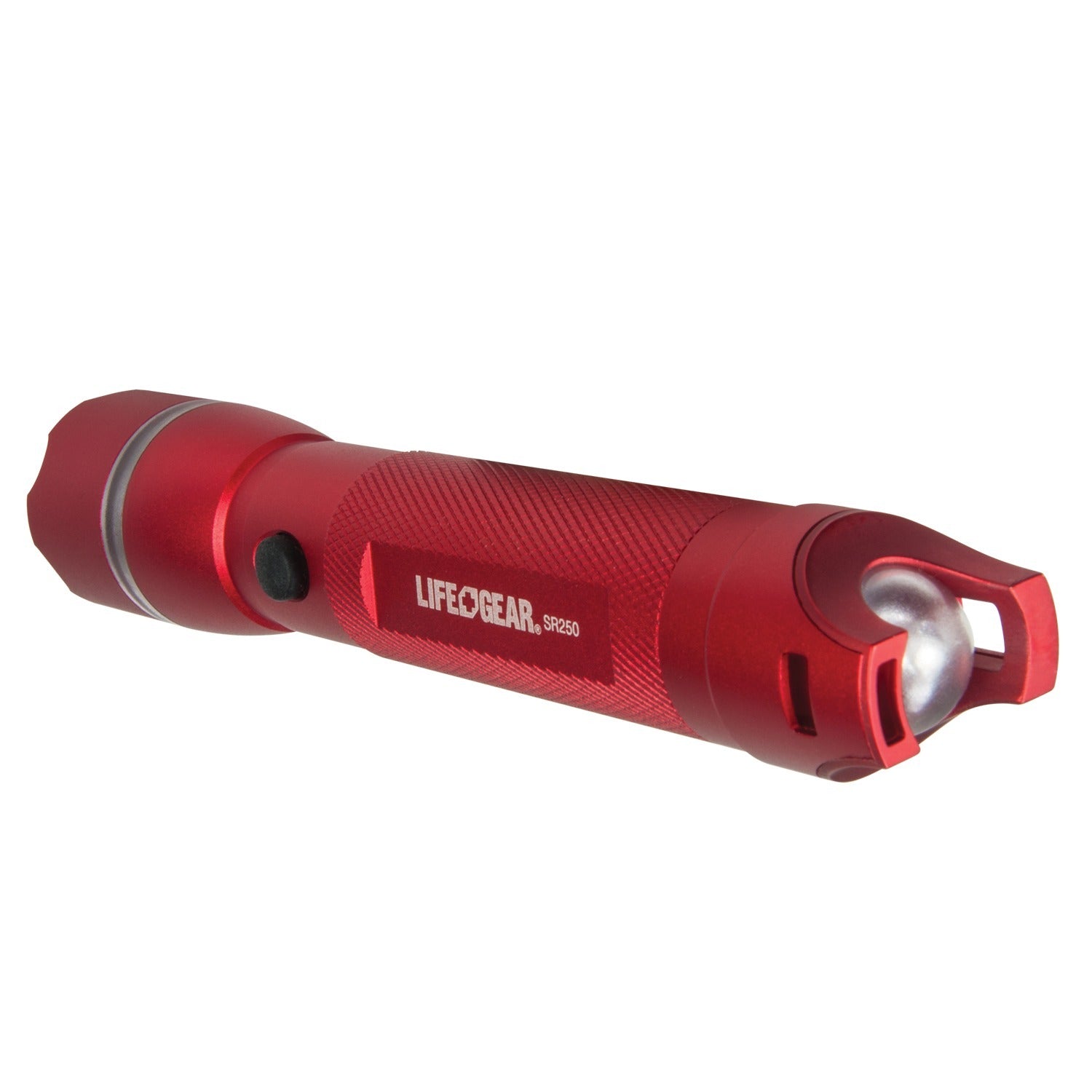 Life+Gear AA35-60538-RED 300-Lumen search light with emergency signaling and adjustable headlamp design by American Smart WB.