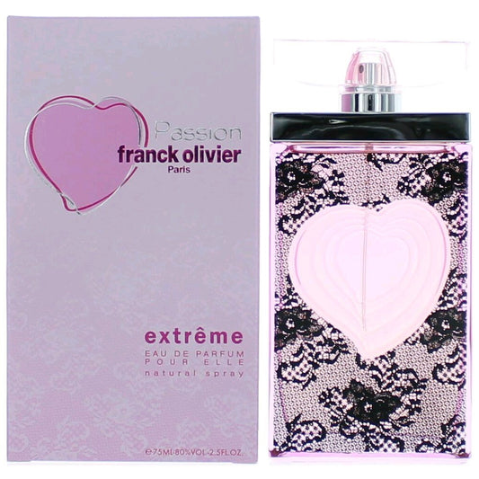 Passion Extreme by Franck Olivier 2.5 oz Eau de Parfum spray for women, elegant fragrance bottle with floral and oriental notes