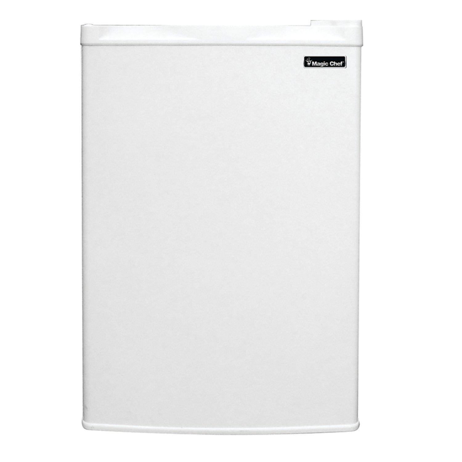 American Smart Magic Chef 3 Cu ft upright freezer with white finish, compact design, and adjustable shelves.