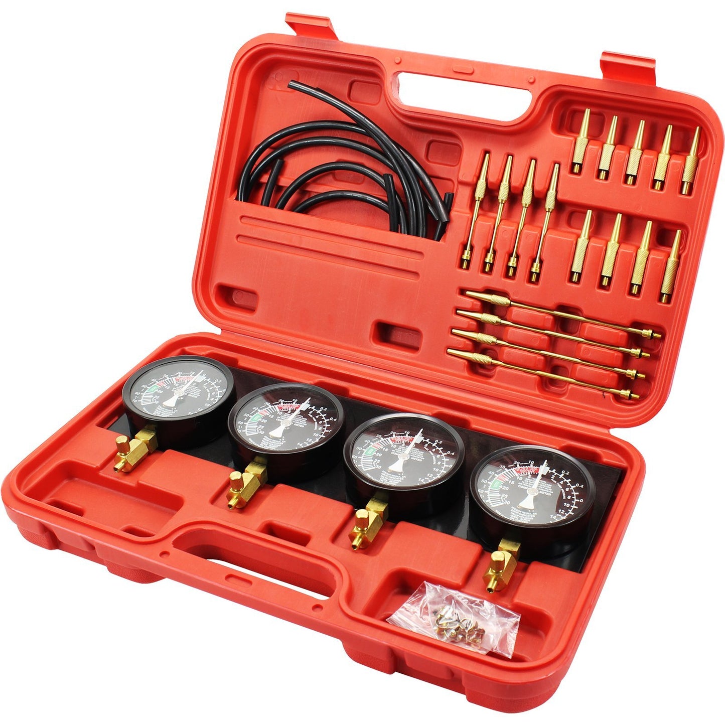 American Smart fuel vacuum carburetor synchronizer tool kit with gauge and rubber hoses for precise carb sync in fuel systems.