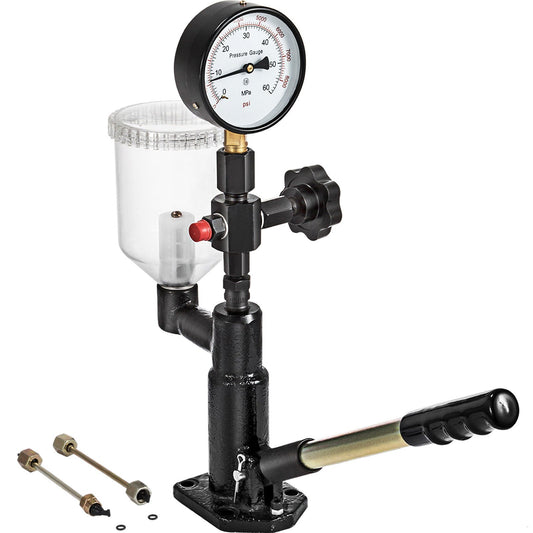 American Smart WB SKYSHALO diesel injector tester with dual scale gauge for precise pressure adjustment and nozzle inspection in fuel systems.