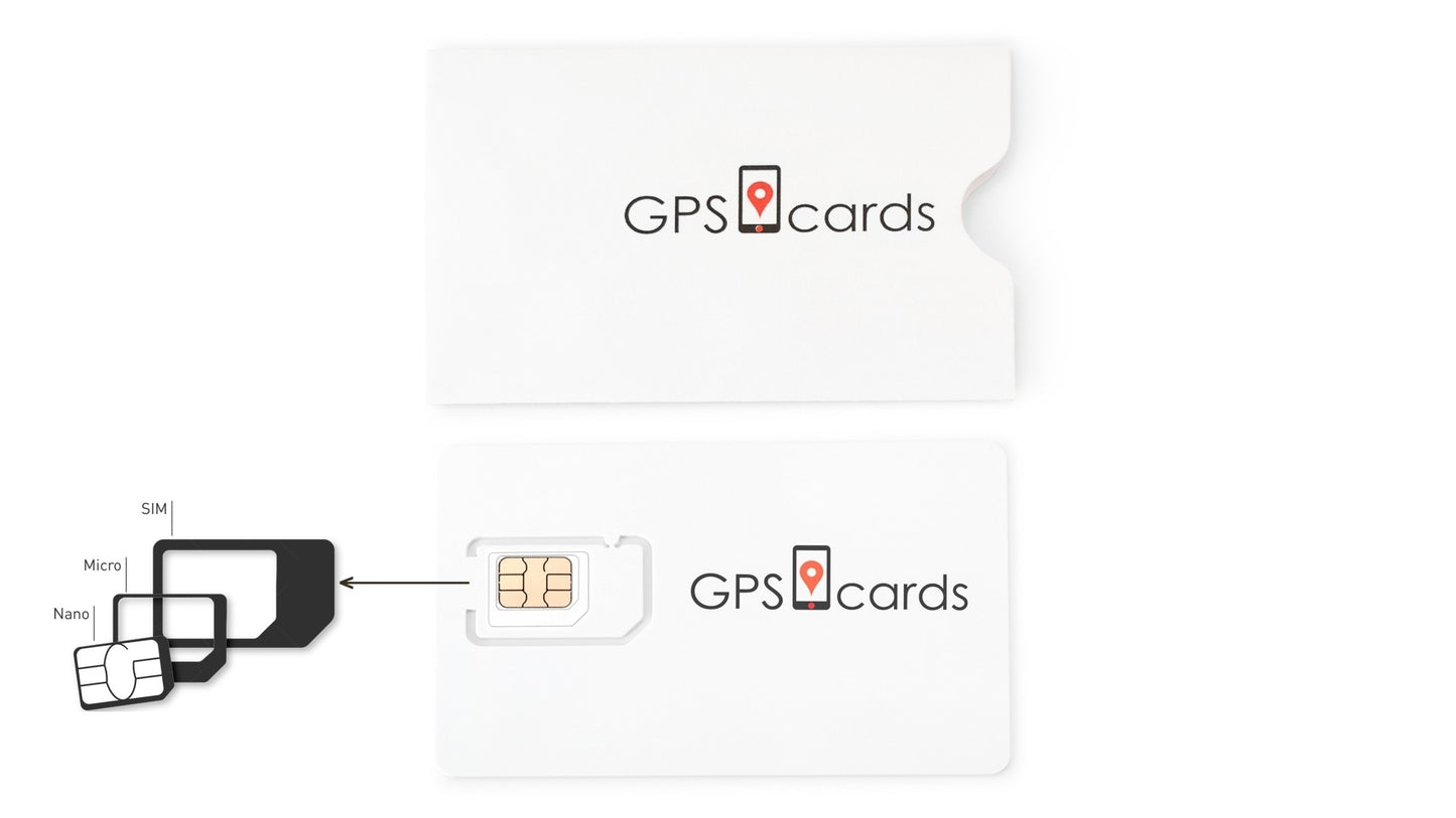 American Smart WB Global SIM Card for StarLink GPS tracker system with online platform, displayed in the image.