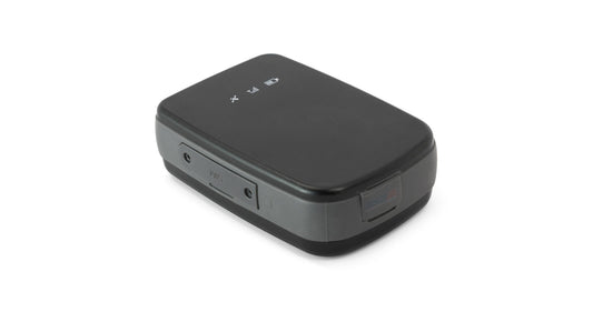 American Smart iTrack PUCK GPS tracker for motorcycles, compact device with GSM connectivity for real-time location tracking.