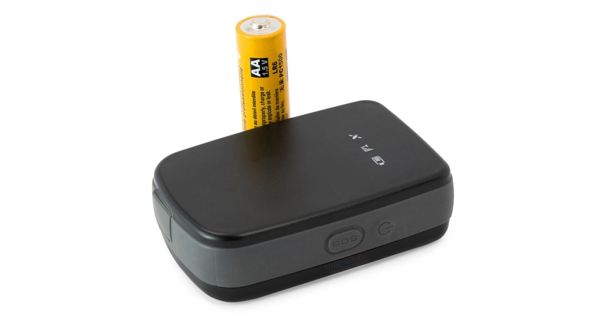 American Smart iTrack PUCK GPS tracker for motorcycles, compact device with GSM technology for real-time location tracking.