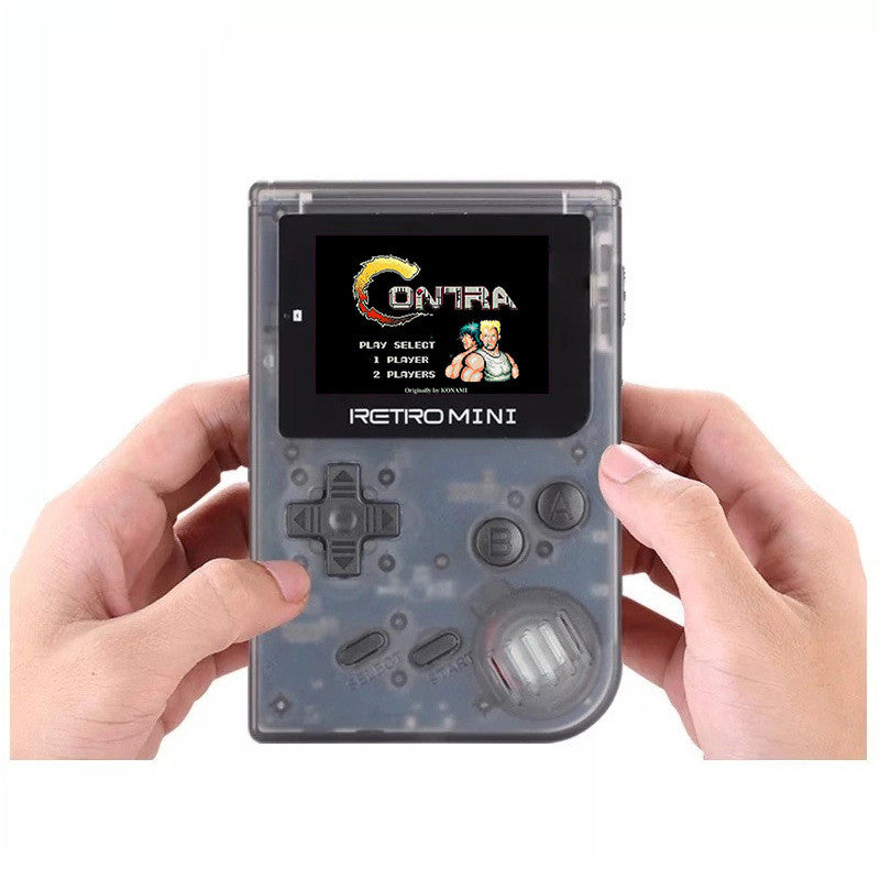 Mini NES handheld game console by American Smart WB, featuring built-in classic Nintendo games, compact handheld gaming device.
