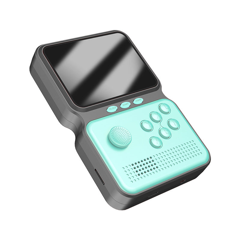 Handheld Palm Swing Rocker children's game machine by American Smart WB, featuring colorful game controls and playful design.