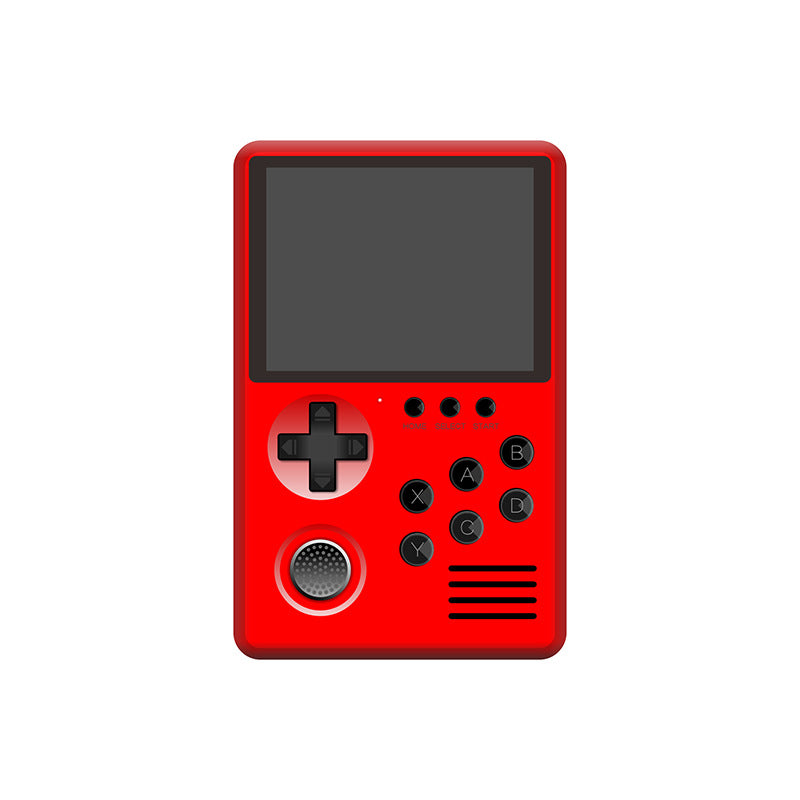 Retro Private Model 16-bit handheld arcade game console by American Smart, featuring classic joystick controls and nostalgic design.