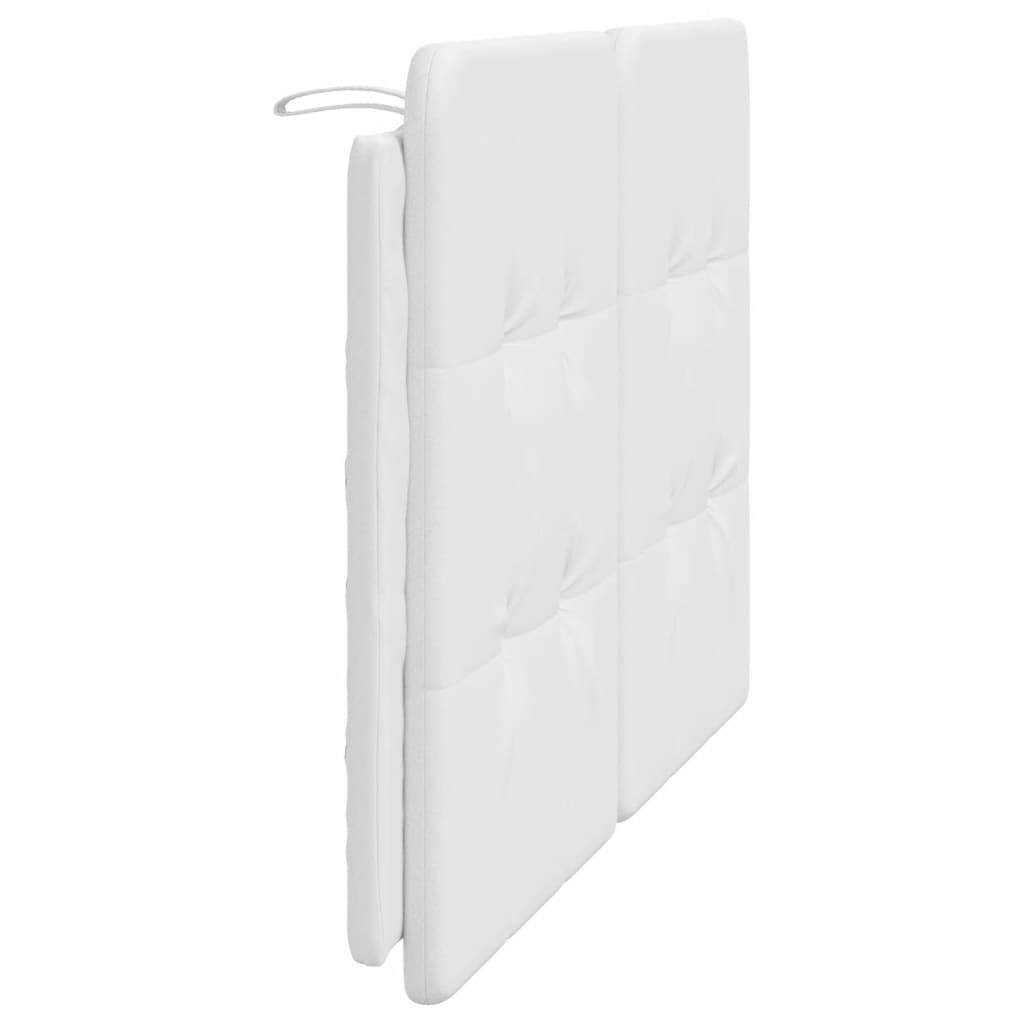 White Zadar headboard cushion by American Smart in faux leather, 53.9 inches wide, designed for headboards and footboards.