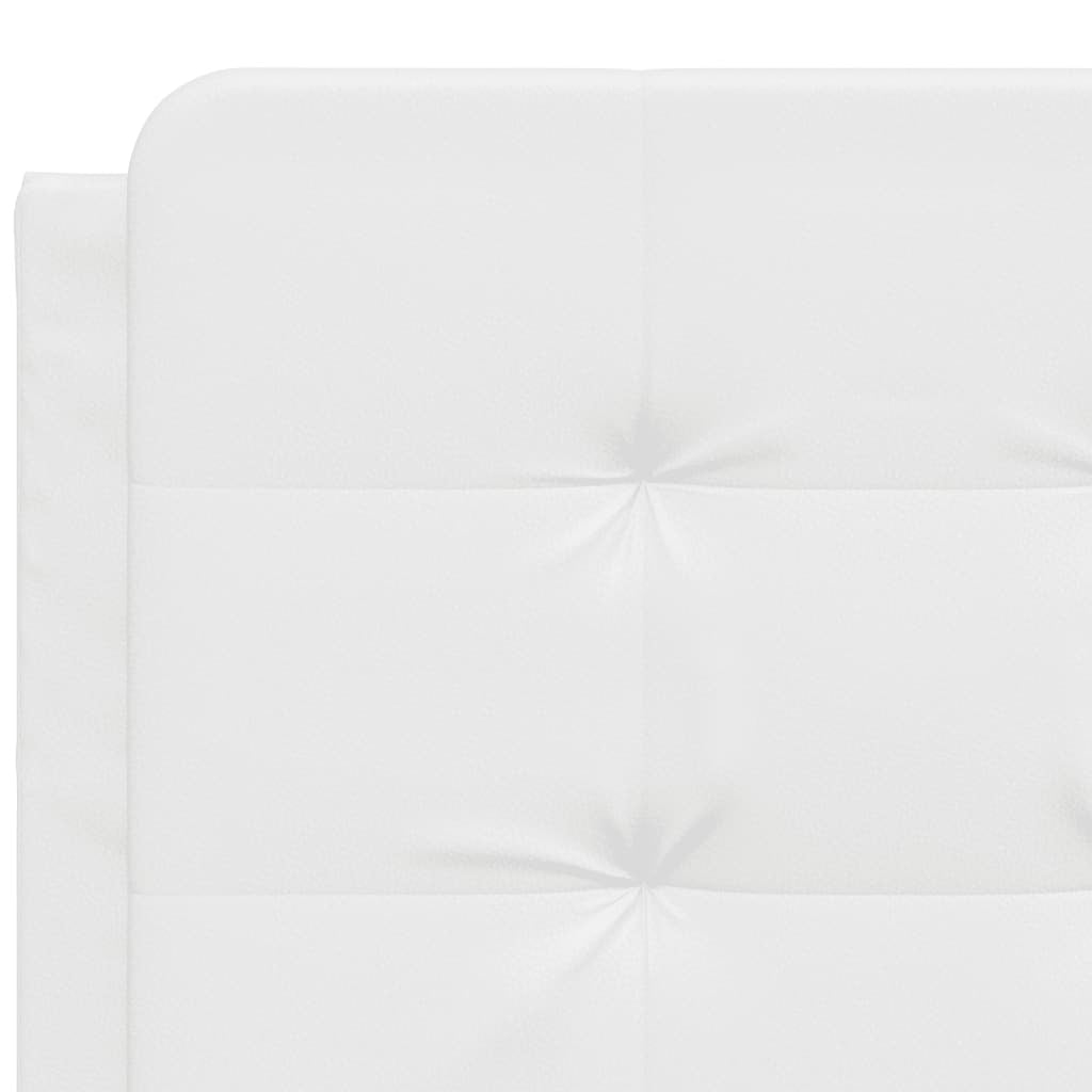 White faux leather headboard cushion "Zadar" by American Smart, 53.9 inches, designed for headboards and footboards.