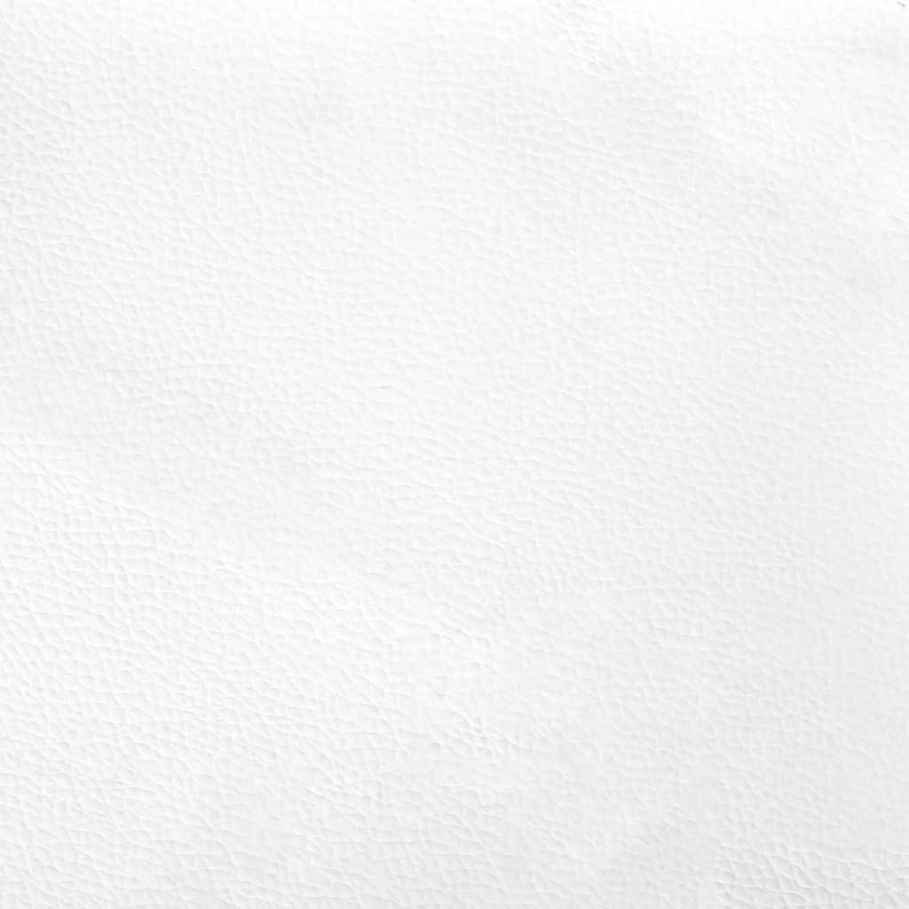 White Zadar headboard cushion in faux leather, 53.9 inches, designed for headboards and footboards by American Smart WB.