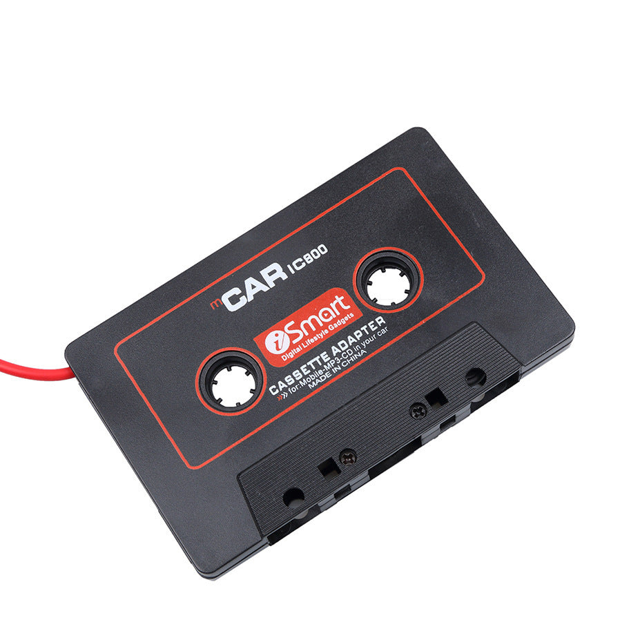 American Smart WB MP4/MP3 mobile phone audio cassette converter for home audio and video playback, shown on a desk.