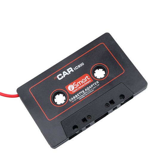American Smart WB MP4/MP3 mobile phone audio cassette converter for home audio and video playback, shown on a desk.