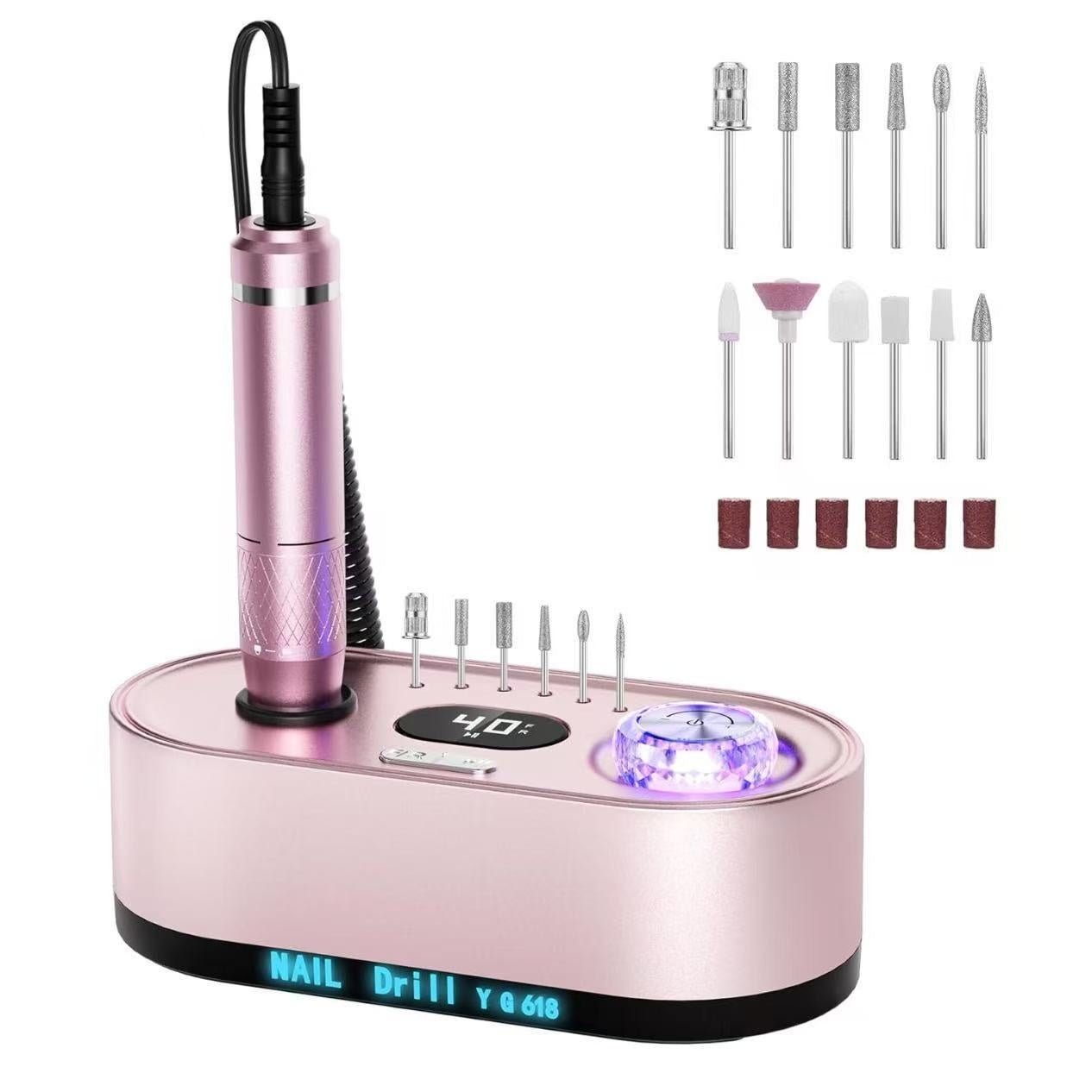 Color: Rose Gold, : EU - Integrated Nail Polish Polishing Machine Electric - American Smart