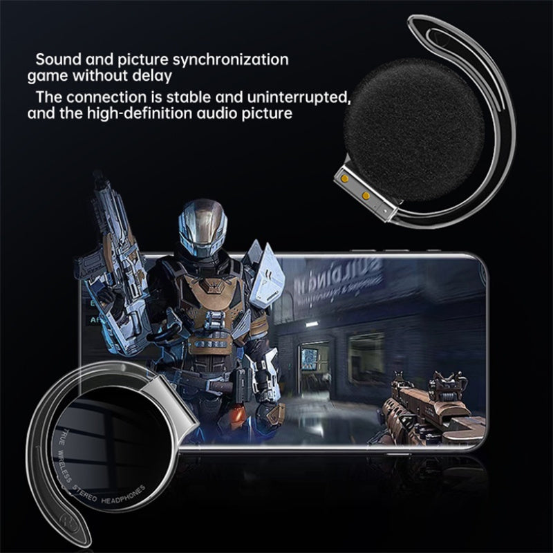 Black US F2 TWS wireless Bluetooth earbuds with noise-canceling, luminous night running light, ideal for sports and active use.