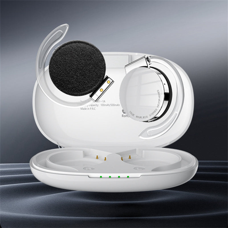 Black US F2 TWS wireless Bluetooth earbuds with noise-canceling, night running light, luminous sports design by American Smart.