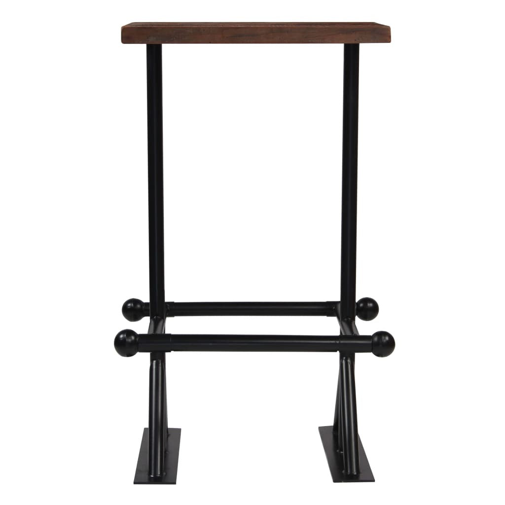 3-piece solid reclaimed wood bar set by American Smart for kitchen and dining, featuring a table and two stools.