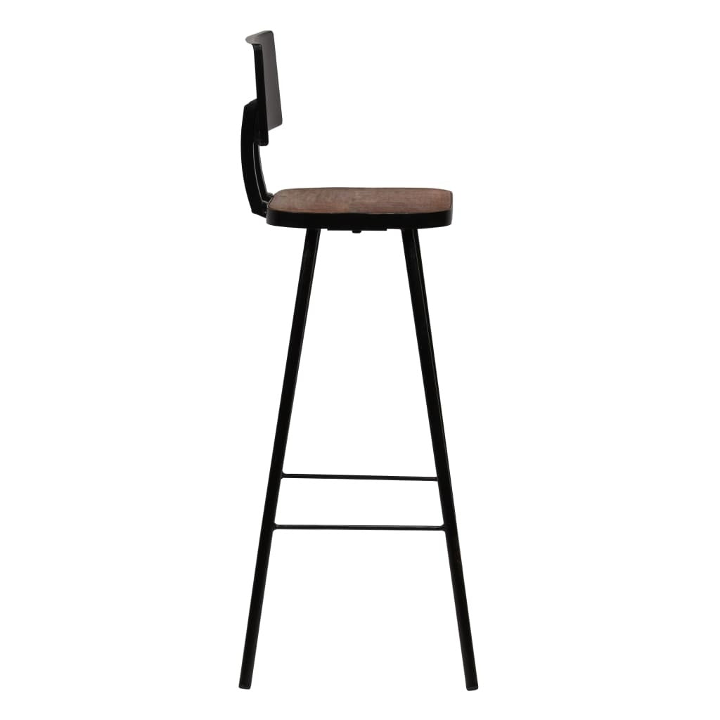 3-piece reclaimed wood bar set by American Smart, includes sturdy bars for kitchen and dining spaces, natural wood finish.