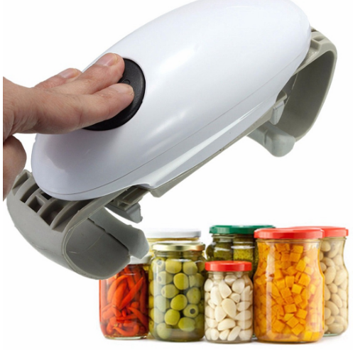 Color: 2pcs set - Multifunctional Electric Automatic Bottle Jar Opener One-Click Adjustable Kitchen Gadgets - American Smart