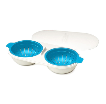 Color: Blue1 - Microwave oven, egg cup, food grade steamed egg - American Smart