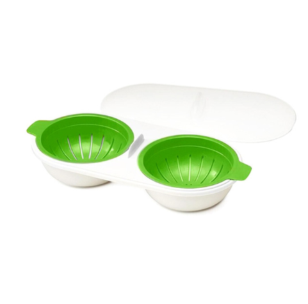 Color: Green1 - Microwave oven, egg cup, food grade steamed egg - American Smart