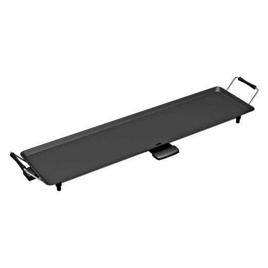 American Smart Costway electric teppanyaki tabletop grill with nonstick surface for BBQ and camping use.