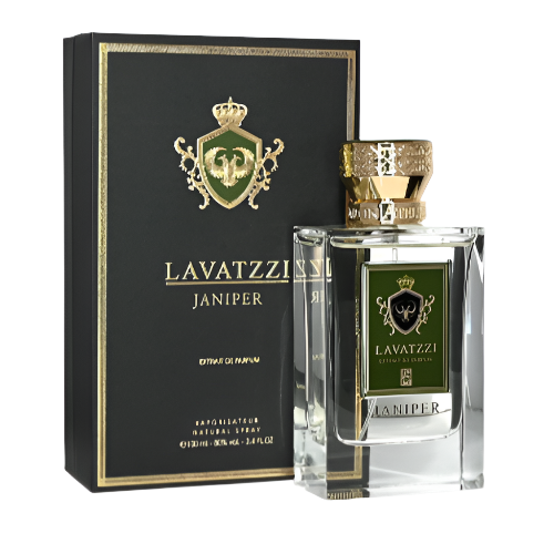 Men's Dumont Lavatzzi Janiper Eau De Parfum by American Smart WB, sleek glass cologne bottle with modern design.