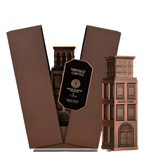 Men's Lattafa Niche Emarati Vintage Castle Eau De Parfum bottle, American Smart WB brand, with vintage-inspired design.