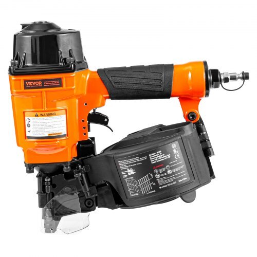 Coil Siding Nailer MCN55, 1 inch to 2-1/4 inch 15 Degree Pneumatic Siding Nail Gun, 70-120PSI Air Coil Nailer for Siding, Pallet Sheathing, Fencing, Decking - American Smart