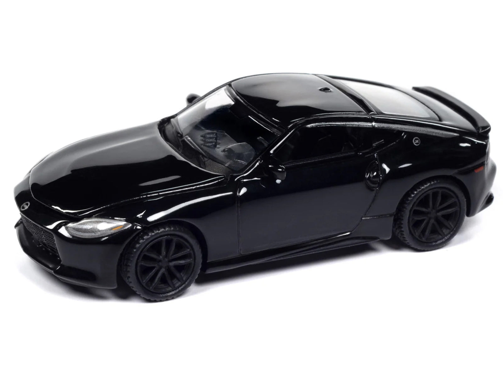 2023 Nissan Z Black Diamond diecast model car by Auto World, part of the Import Legends Series, in black finish with detailed features