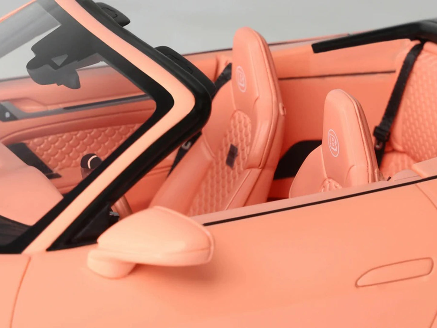 2024 Brabus 900 Peetch Pink 1/18 scale model car by GT Spirit, featuring pink exterior and pink interior details.