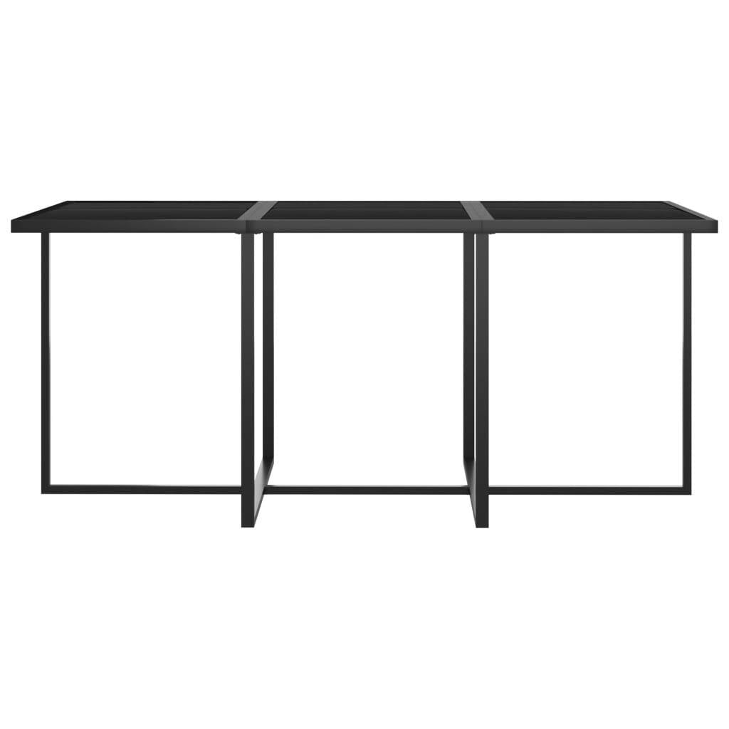 Gray 11-piece patio dining set with cushions, made of poly rattan, outdoor furniture by American Smart WB