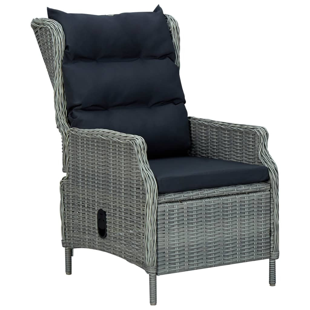 Light gray 3-piece patio dining set from American Smart WB, includes table and two chairs for outdoor dining.