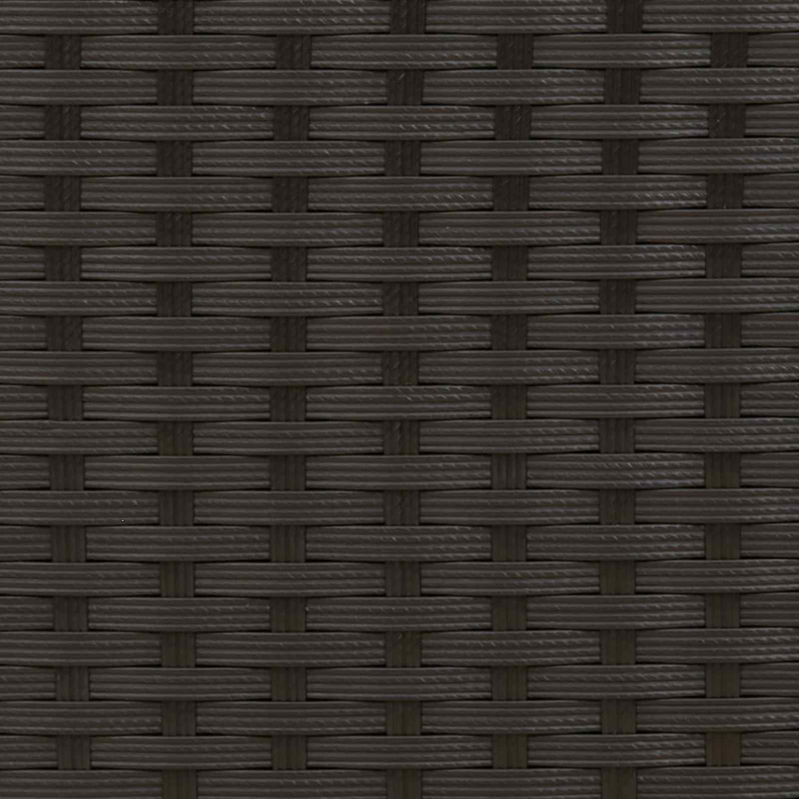 Black poly rattan garden outdoor furniture set with seating and table, American Smart - WB, ideal for patio or backyard relaxation.