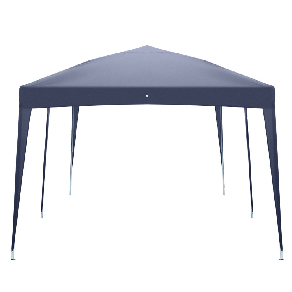 Blue US Outdoor Folding Tent by American Smart - WB, adjustable height, waterproof sun shelter, 3x6m camping outdoor gadget.