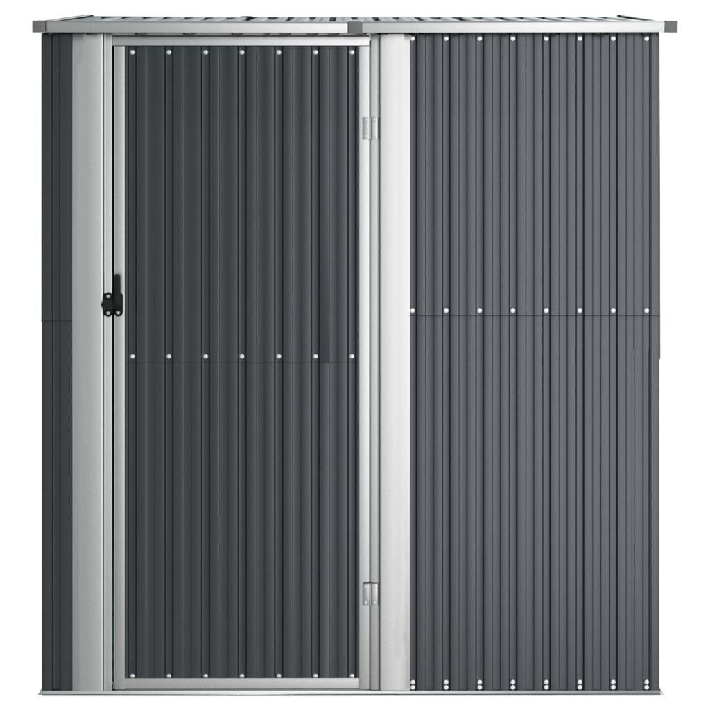 Anthracite galvanized steel garden shed from American Smart WB, 71.1"x38.2"x82.5" outdoor storage for garden tools and equipment