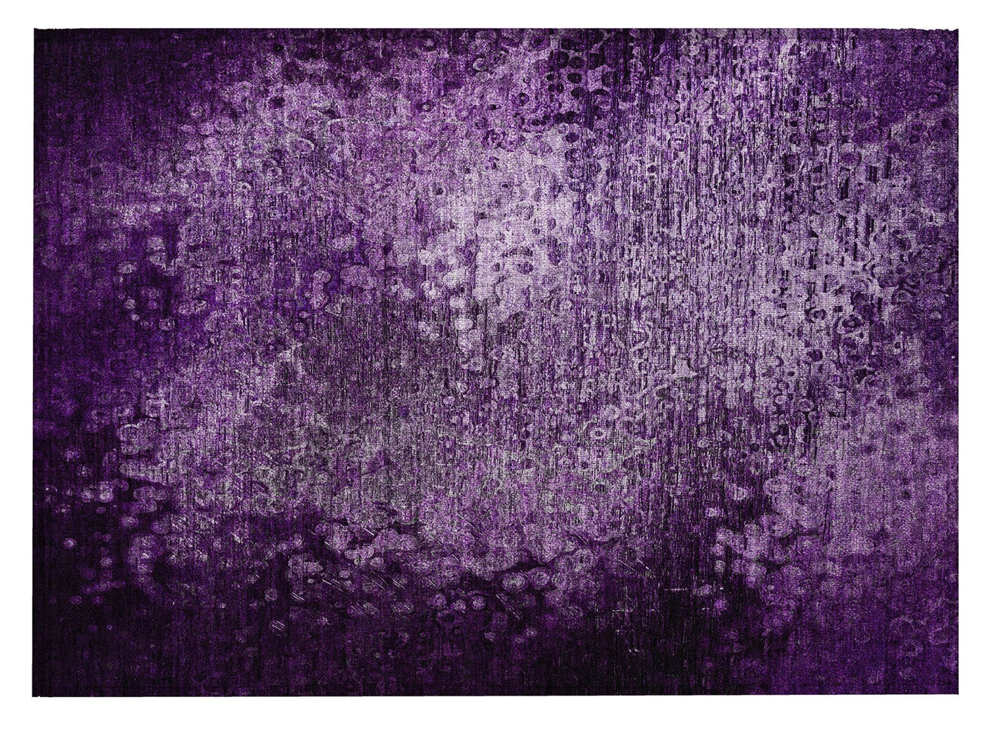 Purple washable outdoor area rug, 2' x 3', non-skid backing, ideal for indoor and outdoor use, by American Smart - WB.