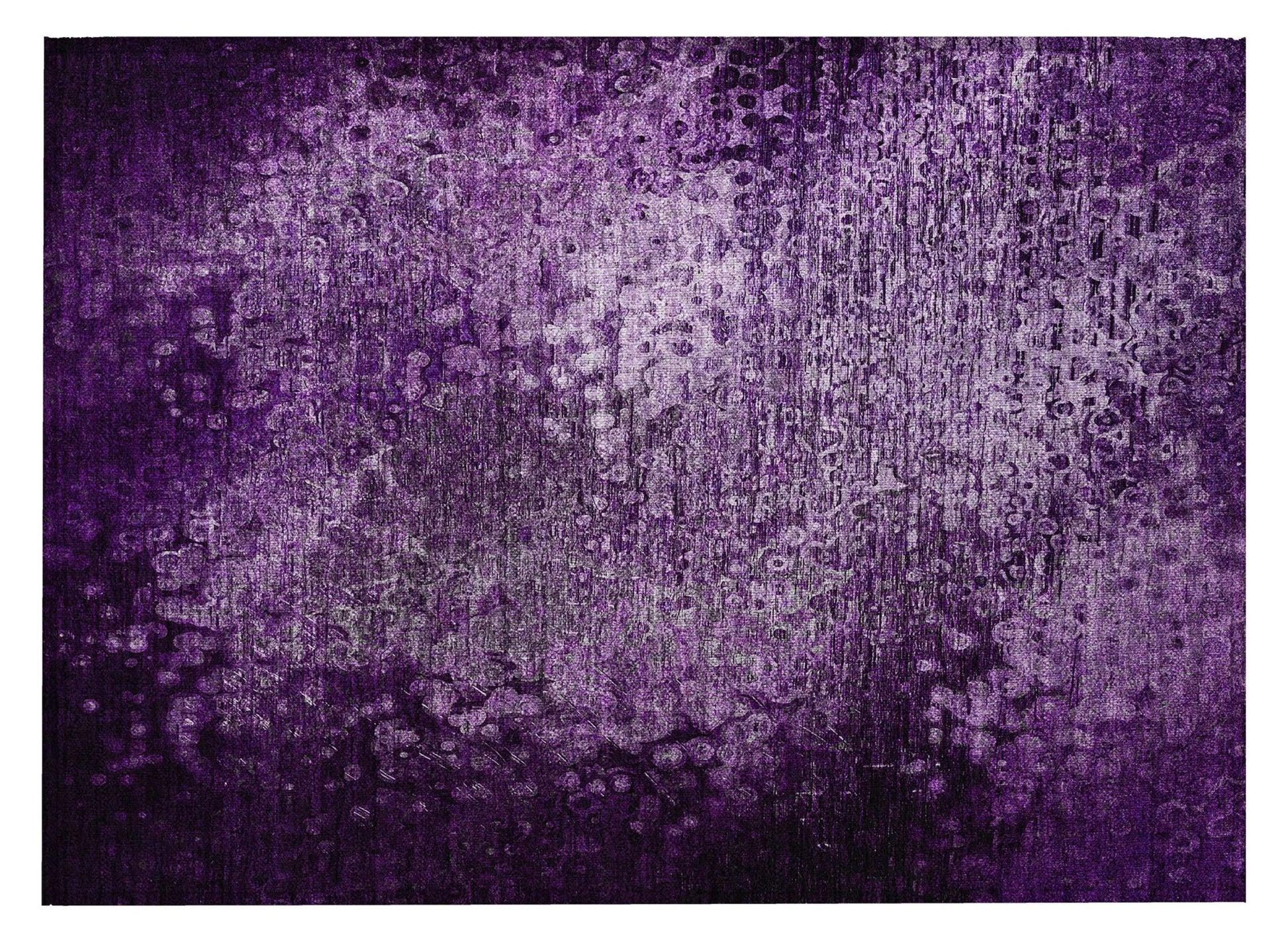Purple washable outdoor area rug, 2' x 3', non-skid backing, ideal for indoor and outdoor use, by American Smart - WB.
