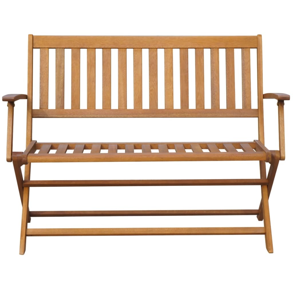 Outdoor patio bench made of solid acacia wood, 47.2 inches long, by American Smart for stylish outdoor seating.