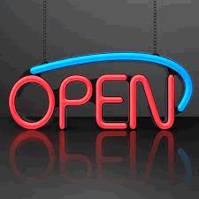 American Smart LED Open Sign with AC Adapter, bright illuminated party supplies sign for business or event displays