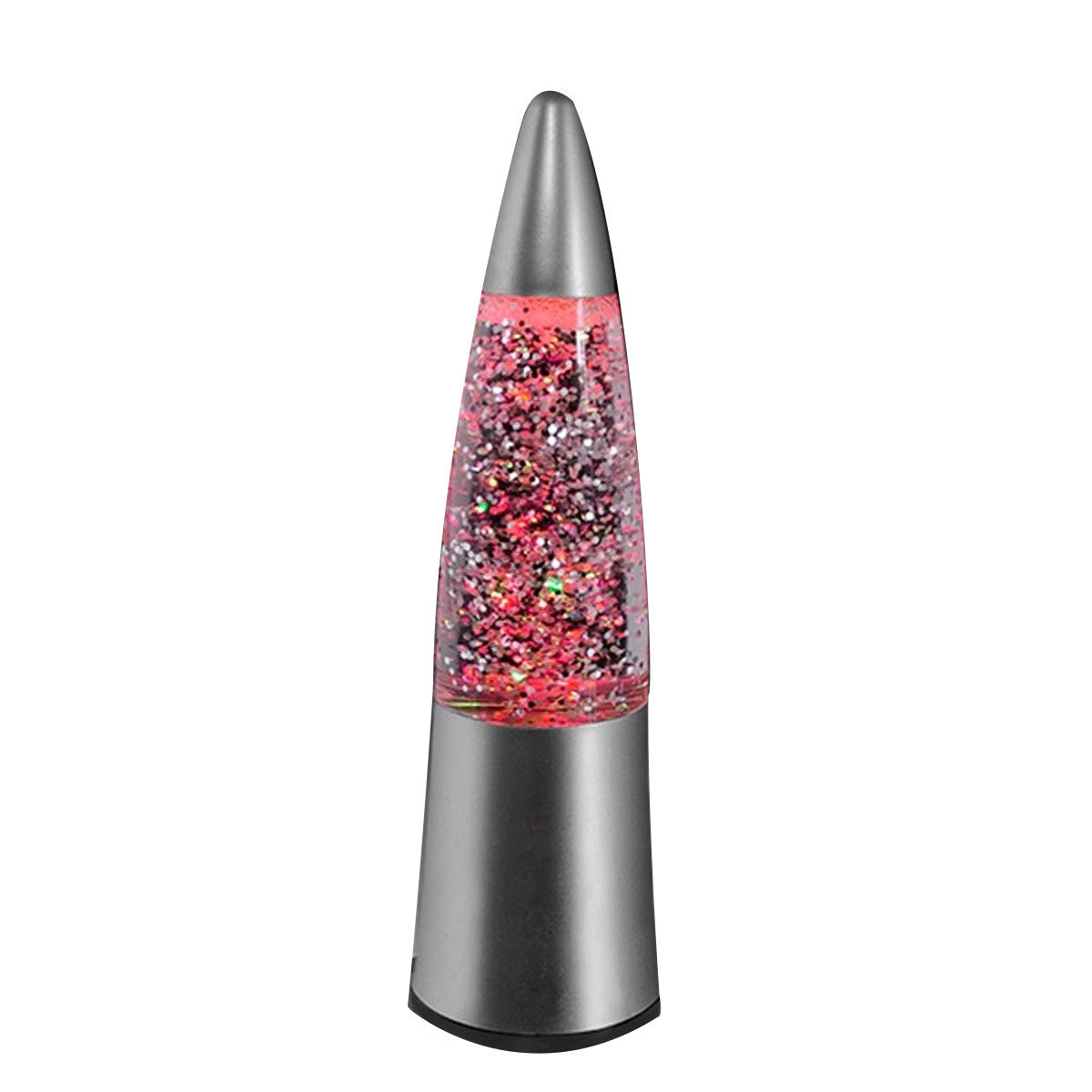 Silver Rocket Lamp from American Smart WB, a fun party supply with a sleek metallic finish and rocket shape for celebration decor.